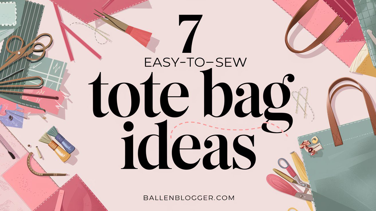 Discover 7 beginner-friendly tote bag designs that are fun and easy to sew. Perfect for gifts or personal use!