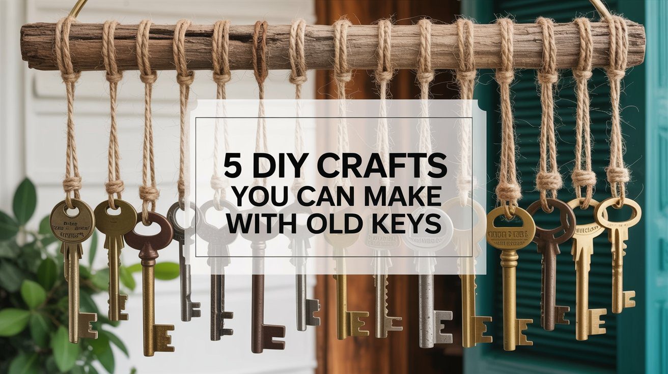 DIY Crafts Using Old Keys: Creative Upcycling Ideas for Home Decor – Repurpose Vintage Keys into Unique Handmade Projects.